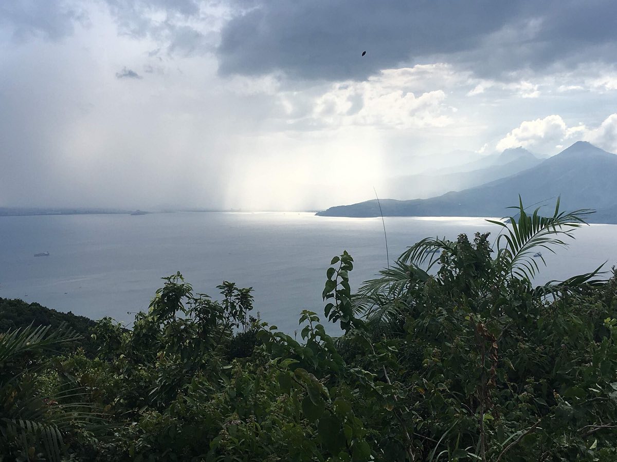The Hai Van headland closing the north end of Da Nang Bay, above Lien Chieu